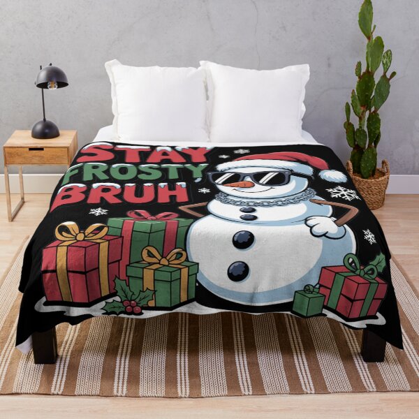 Item preview, Stay Frosty Bruh, funny Gen Z and gen Alpha Christmas designed and sold by NoetherSym.