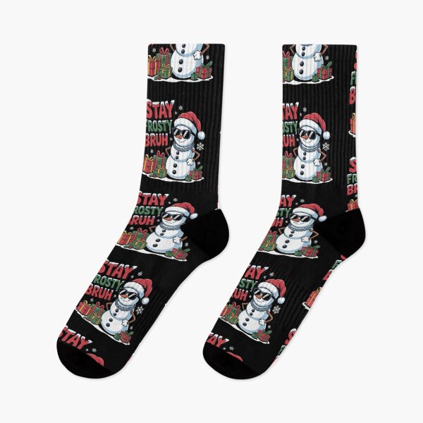 Item preview, Stay Frosty Bruh, funny Gen Z and gen Alpha Christmas designed and sold by NoetherSym.