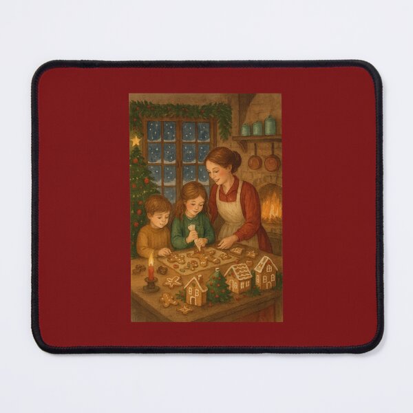 Item preview, The Wonder of Gingerbread Baking – A Cozy Christmas Cottage Scene designed and sold by Novel Works Studio.