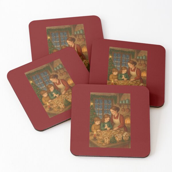 Item preview, The Wonder of Gingerbread Baking – A Cozy Christmas Cottage Scene designed and sold by Novel Works Studio.