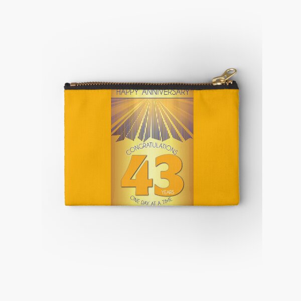 Item preview, 43 Year Golden Ray One Day At A Time Anniversary designed and sold by ApexDesigners.