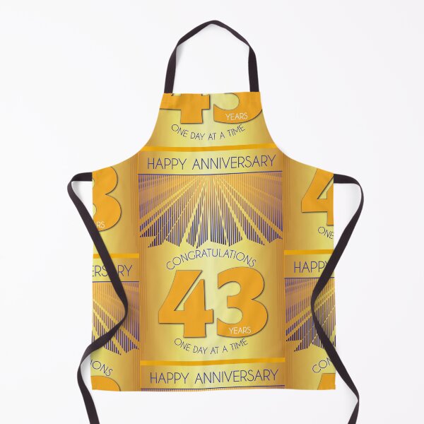 Item preview, 43 Year Golden Ray One Day At A Time Anniversary designed and sold by ApexDesigners.