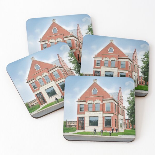 Item preview, Historic First National Bank Building with Vintage Charm designed and sold by plugsnpixels.