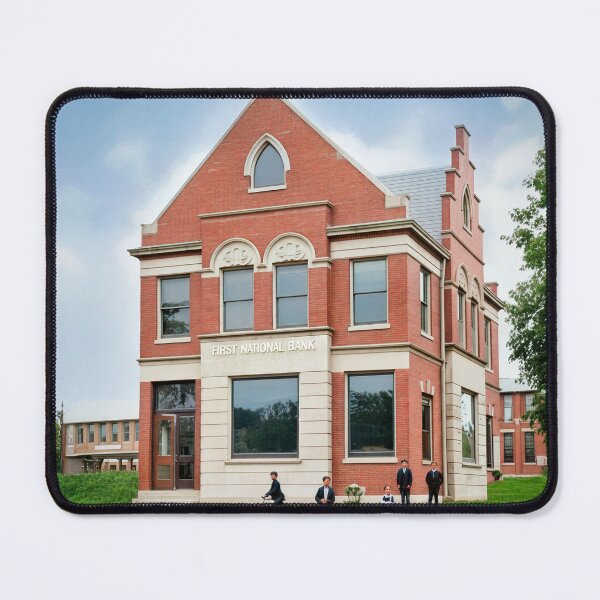 Item preview, Historic First National Bank Building with Vintage Charm designed and sold by plugsnpixels.