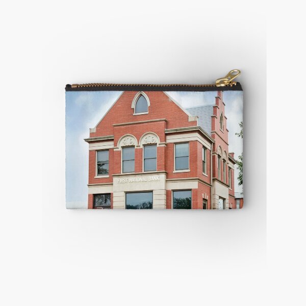 Item preview, Historic First National Bank Building with Vintage Charm designed and sold by plugsnpixels.