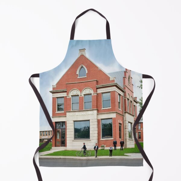 Item preview, Historic First National Bank Building with Vintage Charm designed and sold by plugsnpixels.