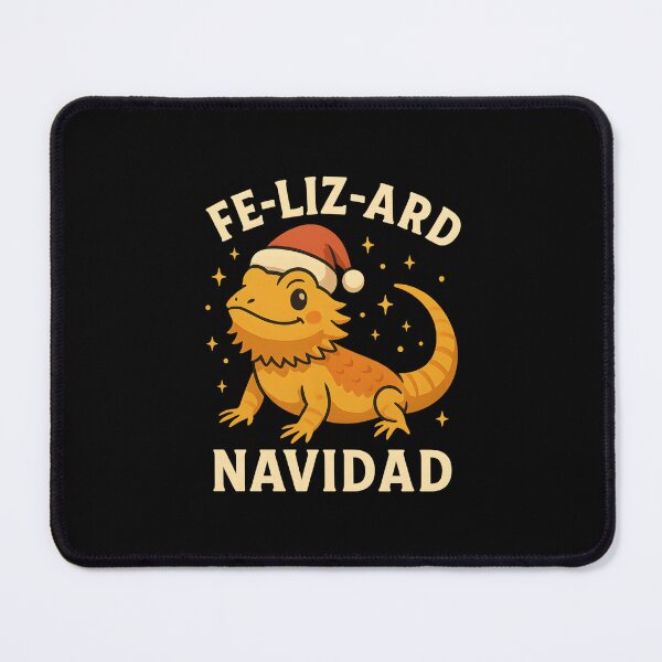 Item preview, Fe-Liz-Ard Navidad – Funny Bearded Dragon Christmas Pun Design designed and sold by SVALANART.