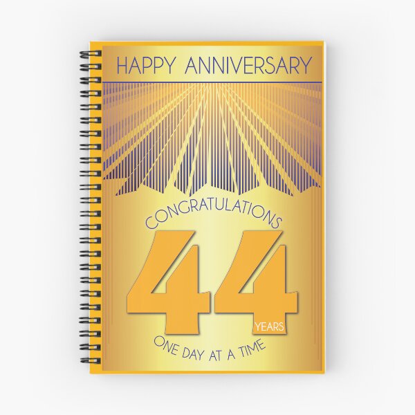 Item preview, 44 Year Golden Ray One Day At A Time Anniversary designed and sold by ApexDesigners.