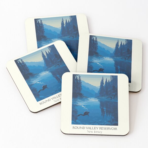 Item preview, Round Valley Reservoir NJ | Deep Water Scuba Diving Art designed and sold by TuncGK.