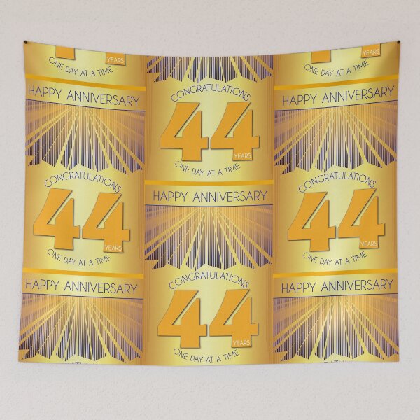 Item preview, 44 Year Golden Ray One Day At A Time Anniversary designed and sold by ApexDesigners.