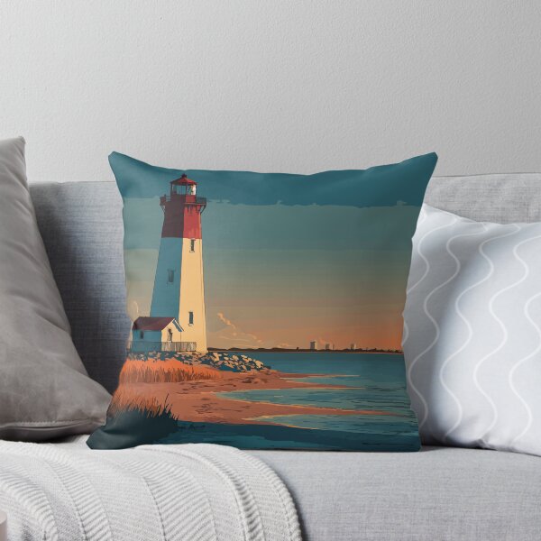 Item preview, Sandy Hook New Jersey Lighthouse | National Park Art Print designed and sold by TuncGK.