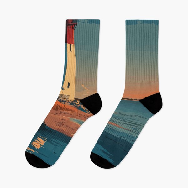 Item preview, Sandy Hook New Jersey Lighthouse | National Park Art Print designed and sold by TuncGK.