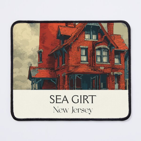 Item preview, Sea Girt New Jersey Lighthouse | Victorian Seaside Art designed and sold by TuncGK.