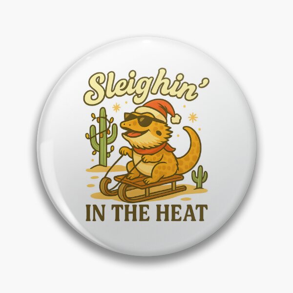 Item preview, Sleighin’ In The Heat – Bearded Dragon Christmas in the Desert designed and sold by SVALANART.