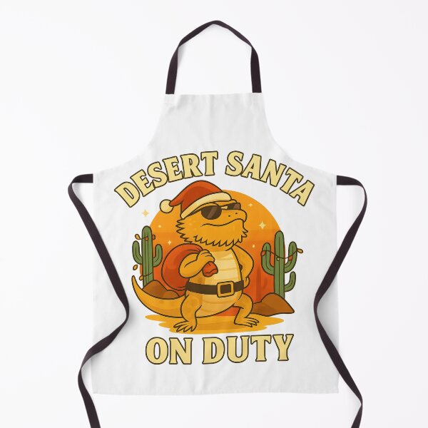 Item preview, Desert Santa On Duty – Funny Bearded Dragon Christmas Design designed and sold by SVALANART.