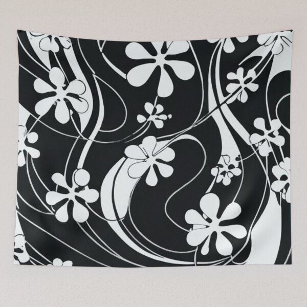 Item preview, shape of clover, four-leaf clover and three-leaf clover. Black and white, conceptual art, illustration, 3D rendering, film, poster designed and sold by gulka8.