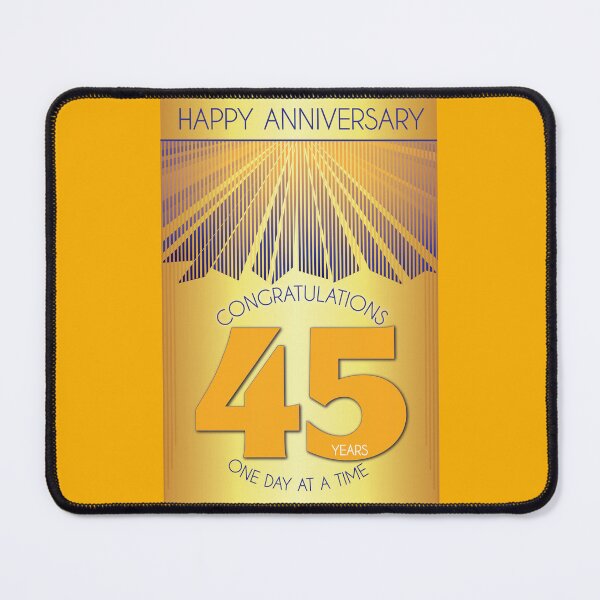 Item preview, 45 Year Golden Ray One Day At A Time Anniversary designed and sold by ApexDesigners.