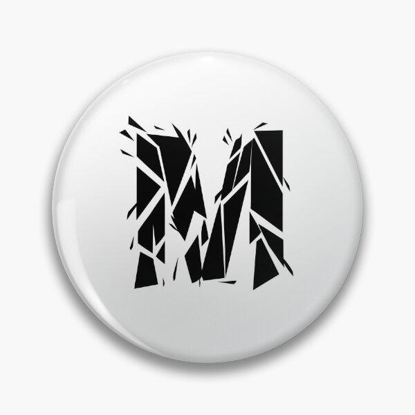 Item preview, Cracked Stone Letter M - Distressed Grunge Style designed and sold by uncoXab.