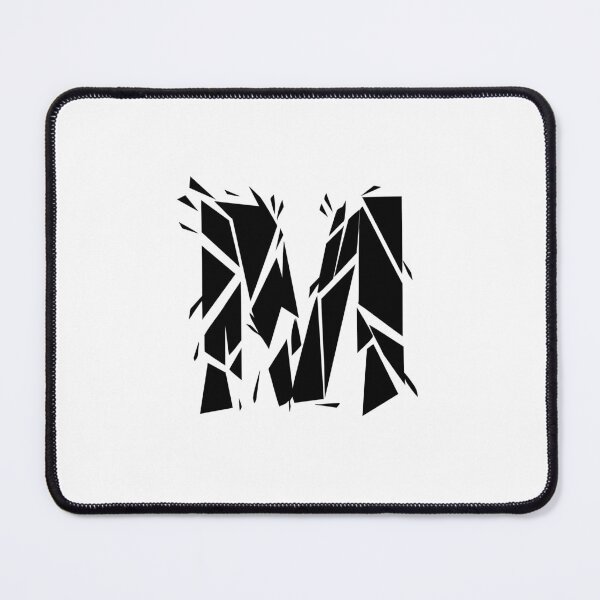 Item preview, Cracked Stone Letter M - Distressed Grunge Style designed and sold by uncoXab.