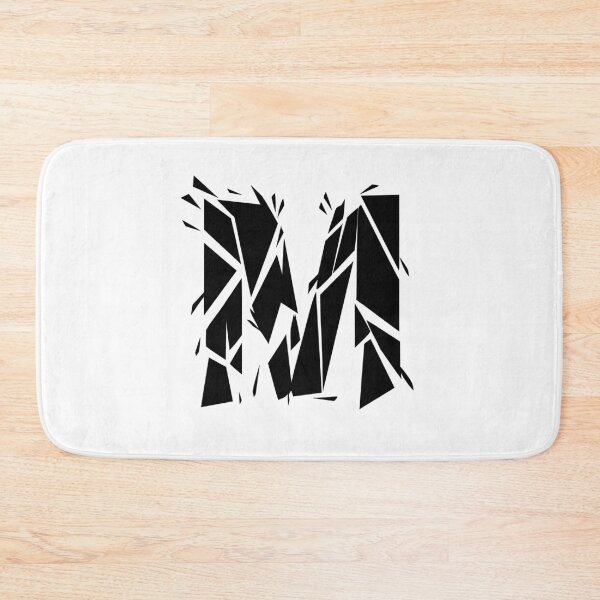 Item preview, Cracked Stone Letter M - Distressed Grunge Style designed and sold by uncoXab.