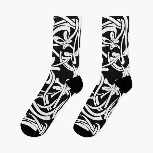 Item preview, shape of clover, four-leaf clover and three-leaf clover. Black and white, conceptual art, illustration, 3D rendering, film, poster designed and sold by gulka8.