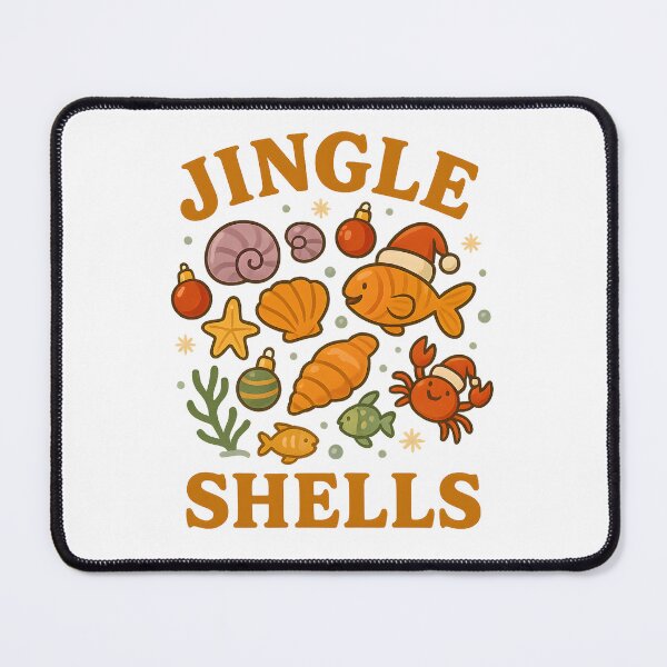 Item preview, Jingle Shells – Funny Sea Creature Christmas Design designed and sold by SVALANART.