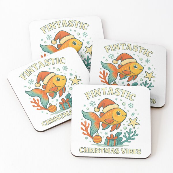 Item preview, Fintastic Christmas Vibes – Cute Fish in Santa Hat Underwater Xmas Design designed and sold by SVALANART.