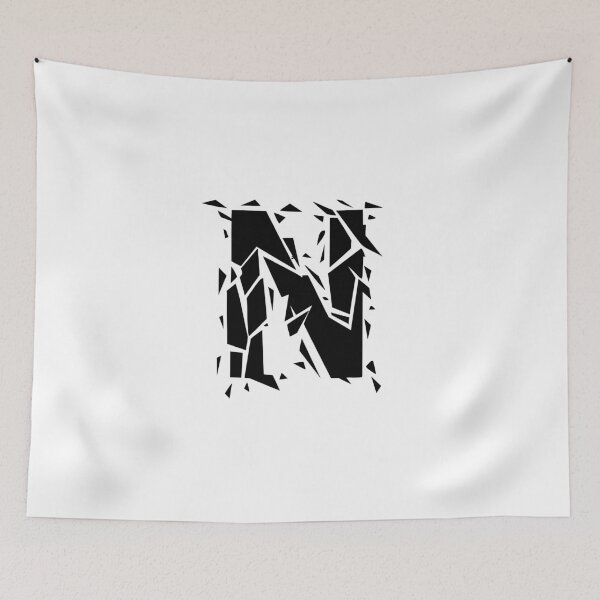 Item preview, Cracked Stone Letter N - Distressed Grunge Style designed and sold by uncoXab.