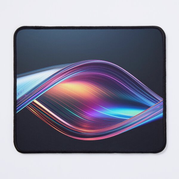 Item preview, An energetic, multicolored ribbon flows dynamically in this abstract artwork. The vibrant hues blend seamlessly, creating a captivating visual experience designed and sold by homydesign.