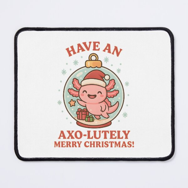 Item preview, Have an Axo-lutely Merry Christmas – Cute Holiday Axolotl Design designed and sold by SVALANART.