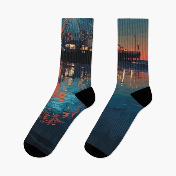 Item preview, Seaside Heights New Jersey Pier | Boardwalk at Night Art designed and sold by TuncGK.