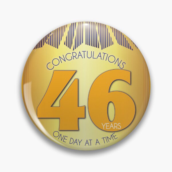 Item preview, 46 Year Golden Ray One Day At A Time Anniversary designed and sold by ApexDesigners.