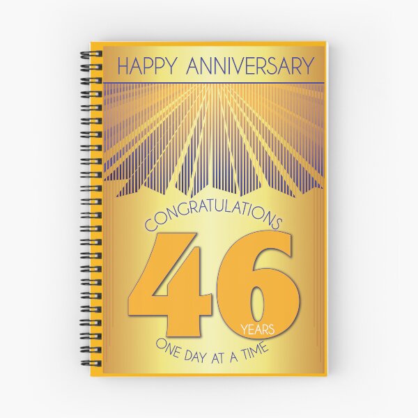 Item preview, 46 Year Golden Ray One Day At A Time Anniversary designed and sold by ApexDesigners.