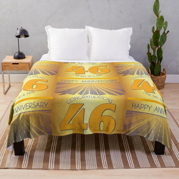 Item preview, 46 Year Golden Ray One Day At A Time Anniversary designed and sold by ApexDesigners.
