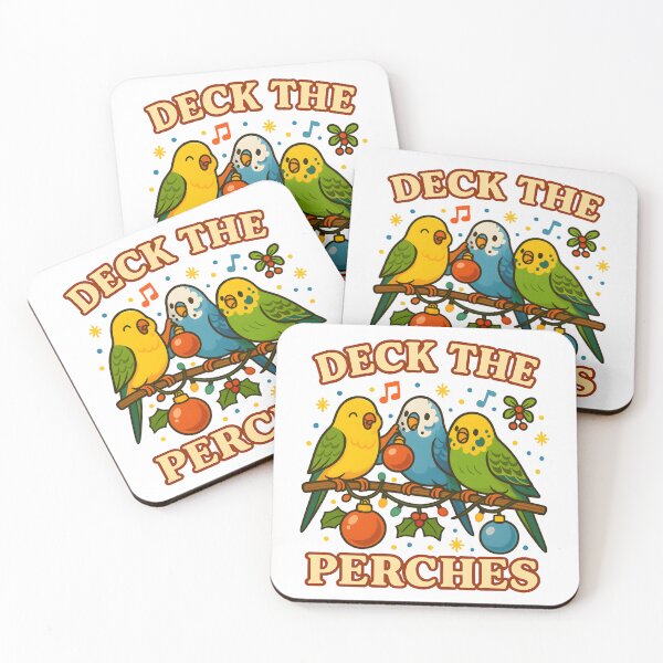 Item preview, Funny Budgie Christmas Shirt – Deck the Perches designed and sold by SVALANART.