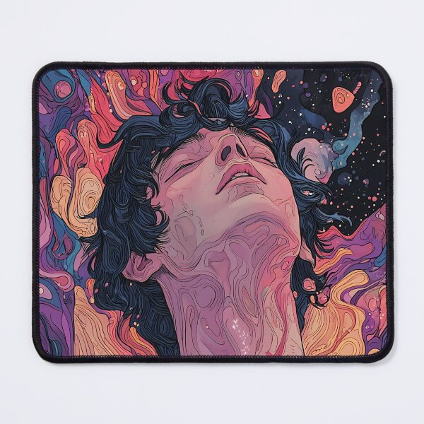 Item preview, Ultimate Cosmic Chaos Psychedelic Portrait | Abstract Mind Expansion Visionary Trip Art designed and sold by MetroEnvision.