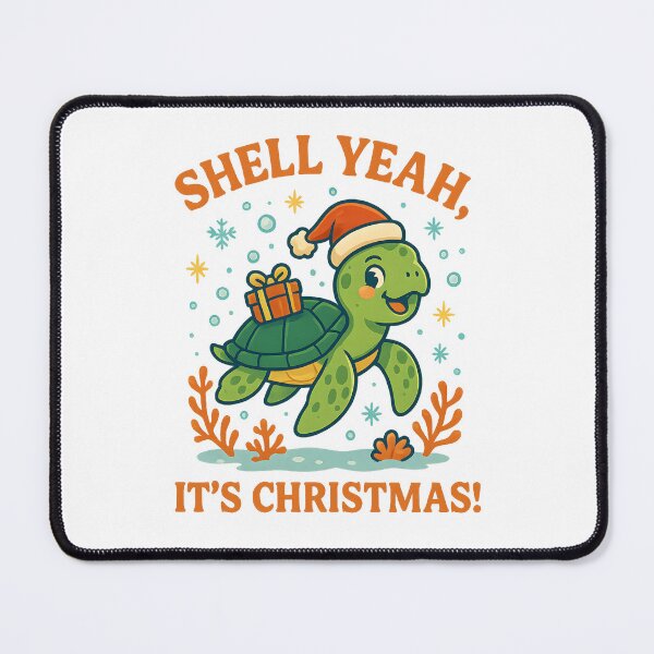 Item preview, Shell Yeah, It’s Christmas! – Funny Sea Turtle Christmas Design designed and sold by SVALANART.
