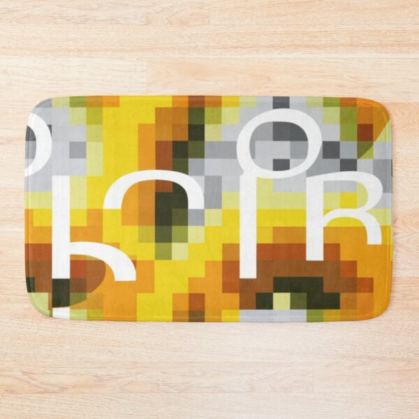Item preview, Pixelated white background with simple yellow vertical thin stripes that distort designed and sold by gulka8.