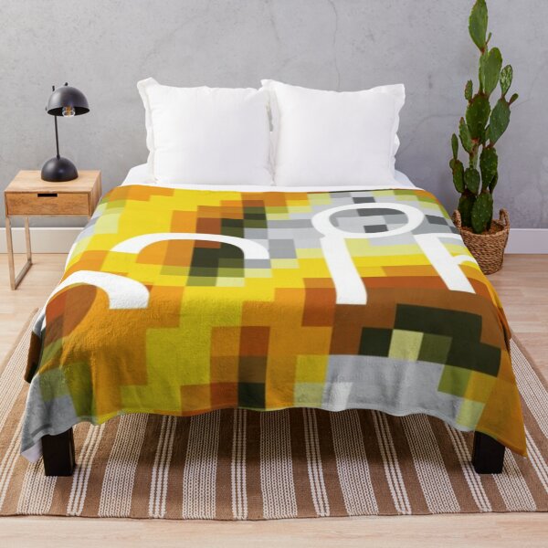 Item preview, Pixelated white background with simple yellow vertical thin stripes that distort designed and sold by gulka8.