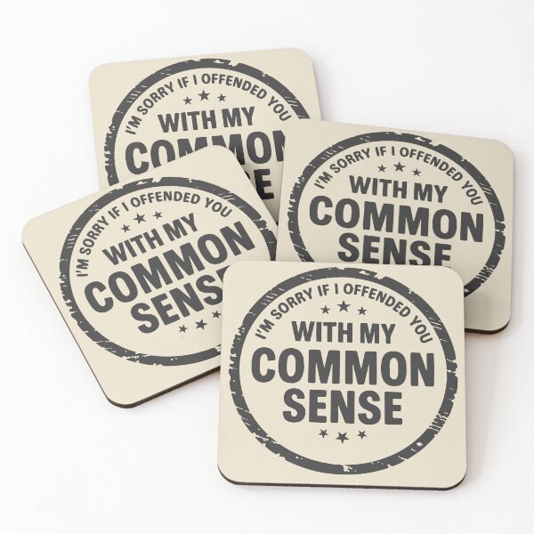 Item preview, If I Offended You with my common sense - sorry not sorry - badge- light background designed and sold by pixelated_echoes.