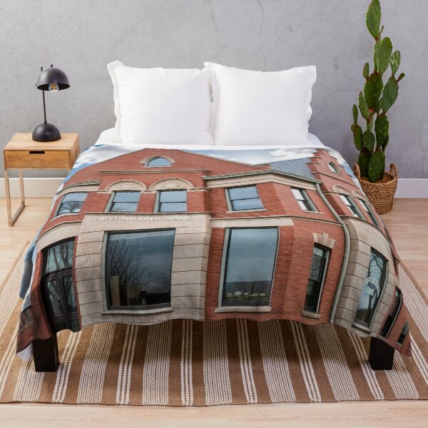 Item preview, Historic Red Brick First National Bank Building designed and sold by plugsnpixels.