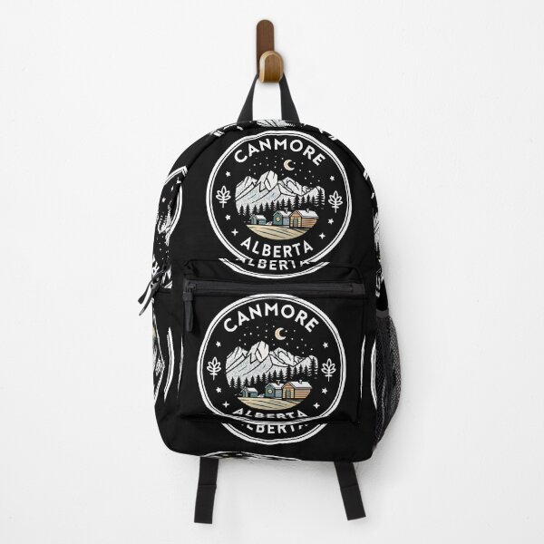 Item preview, Canmore Alberta Badge Design – Mount Rundle and Cozy Cabins designed and sold by pixelated_echoes.