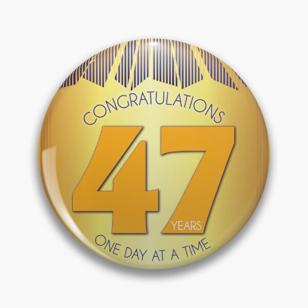 Item preview, 47 Year Golden Ray One Day At A Time Anniversary designed and sold by ApexDesigners.