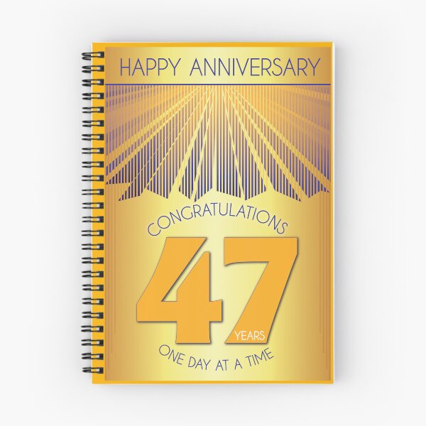 Item preview, 47 Year Golden Ray One Day At A Time Anniversary designed and sold by ApexDesigners.