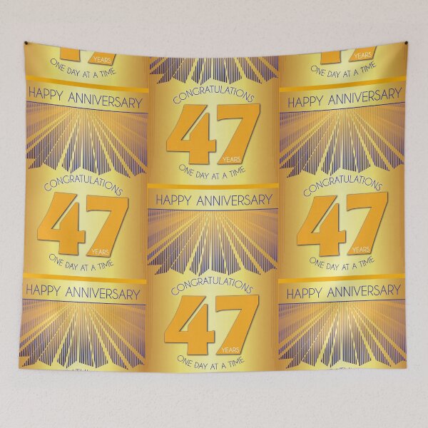 Item preview, 47 Year Golden Ray One Day At A Time Anniversary designed and sold by ApexDesigners.