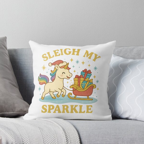 Item preview, Sleigh My Sparkle – Glitter Unicorn Christmas Design designed and sold by SVALANART.