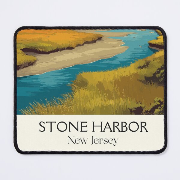 Item preview, Stone Harbor New Jersey | Coastal Wetlands Art Print designed and sold by TuncGK.