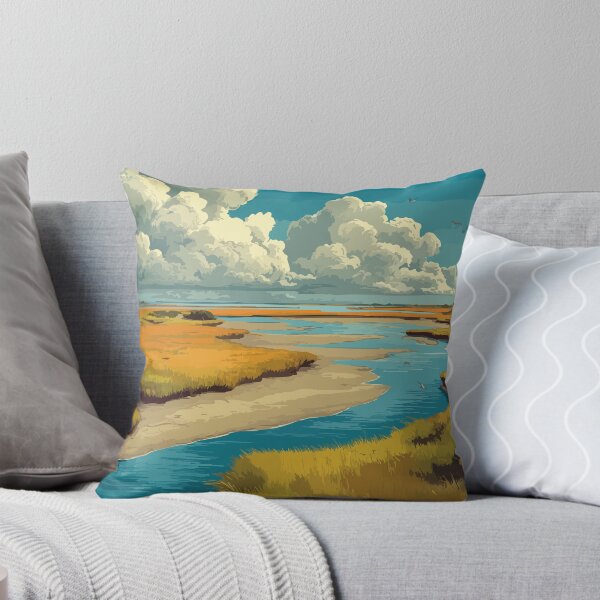 Item preview, Stone Harbor New Jersey | Coastal Wetlands Art Print designed and sold by TuncGK.