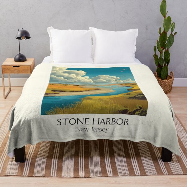 Item preview, Stone Harbor New Jersey | Coastal Wetlands Art Print designed and sold by TuncGK.