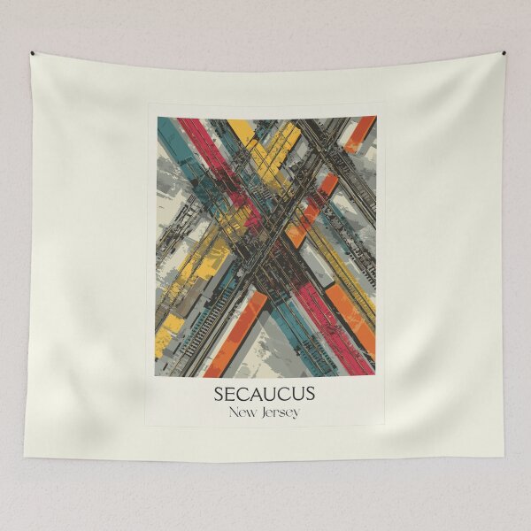 Item preview, Secaucus New Jersey Abstract | Transportation Hub Art designed and sold by TuncGK.